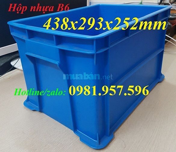 Hộp nhựa B6, khay nhựa đựng linh kiện, thùng nhựa B6, sóng nhựa bít 55966276 Hộp nhựa B6, khay nhựa đựng linh kiện, thùng nhựa B6, sóng nhựa bít