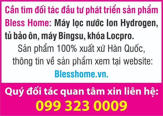 Cần tìm đối tác đầu tư phát triển sản phẩm Bless Home 56118475 Cần tìm đối tác đầu tư phát triển sản phẩm Bless Home