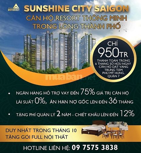 SUNSHINE CITY SAIGON - Căn hộ RESORT thông minh trong lòng thành phố 56175224 SUNSHINE CITY SAIGON - Căn hộ RESORT thông minh trong lòng thành phố