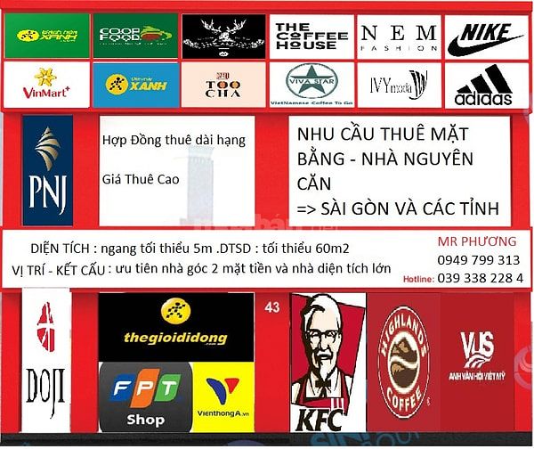 Cần thuê nhà mặt tiền, mặt bằng để mở chuỗi siêu thị tại TPHCM - Tỉnh 56182297 Cần thuê nhà mặt tiền, mặt bằng để mở chuỗi siêu thị tại TPHCM - Tỉnh