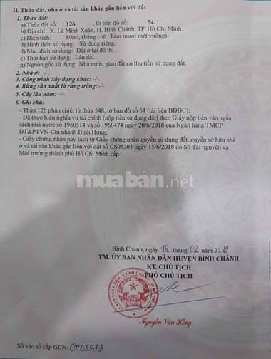 Bán lô đất Bình Chánh có sổ hồng riêng như hình 56324839 Bán lô đất Bình Chánh có sổ hồng riêng như hình