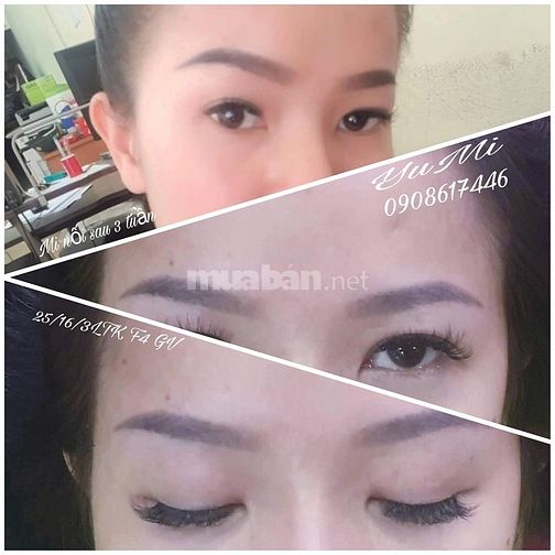 YuMi chuyên nối mi - uốn mi collagen, phủ đen tại nhà theo yêu cầu