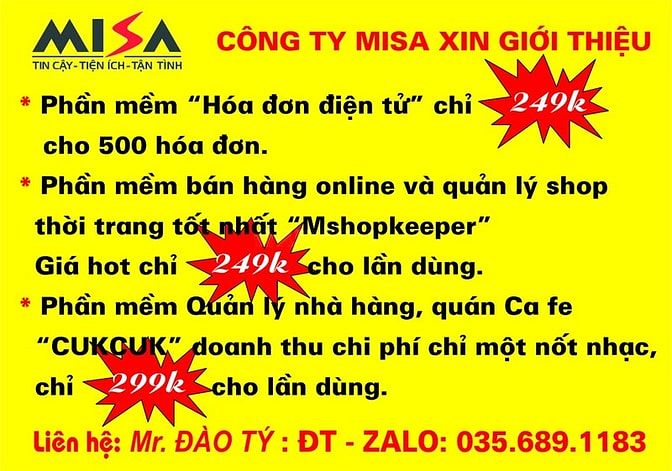 Công ty MISA chuyên cung cấp phần mềm 56505007 Công ty MISA chuyên cung cấp phần mềm