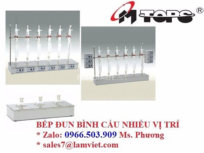 Bếp đun bình cầu nhiều vị trí xuất xứ Misung Hàn Quốc 56752039 Bếp đun bình cầu nhiều vị trí xuất xứ Misung Hàn Quốc