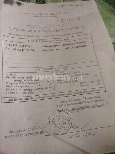 Nhà bán khu dân cư hiện hữu quận 7 56796744 Nhà bán khu dân cư hiện hữu quận 7
