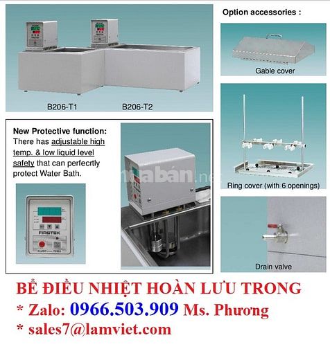 Bể điều nhiệt hoàn lưu trong Hãng Firstek Đài Loan 56888211 Bể điều nhiệt hoàn lưu trong Hãng Firstek Đài Loan