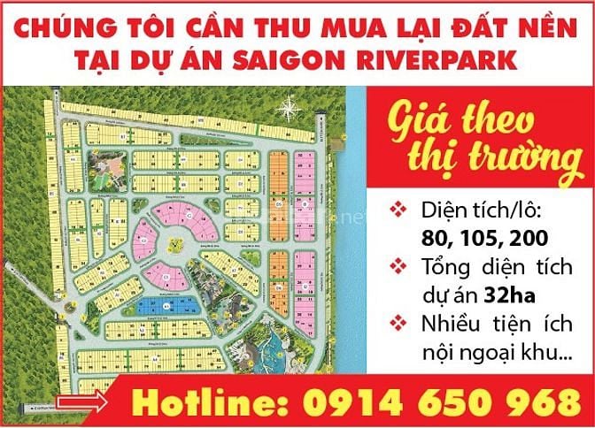 Cần thu mua lại đất nền dự án Saigon Riverpark 56722392 Cần thu mua lại đất nền dự án Saigon Riverpark