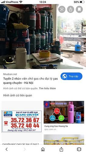 Đại lý gas Quang Chuyên cần tuyển 2 nhân viên chở gas 57064783 Đại lý gas Quang Chuyên cần tuyển 2 nhân viên chở gas