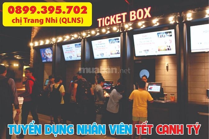 Rạp phim tuyển nhân sự làm thời vụ tết,lương theo ngày 57186355 Rạp phim tuyển nhân sự làm thời vụ tết,lương theo ngày