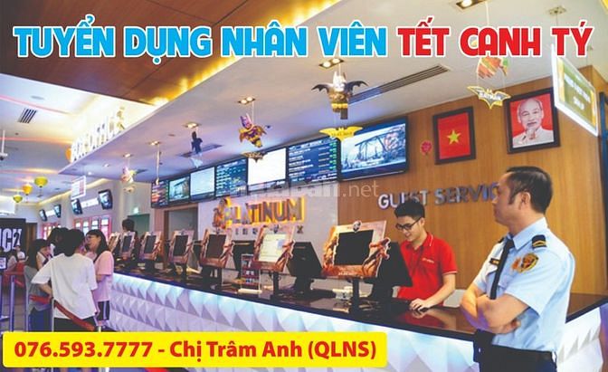 Cụm rạp phim tuyển nhân viên làm partime tết 2020, lương theo ngày 57186262 Cụm rạp phim tuyển nhân viên làm partime tết 2020, lương theo ngày