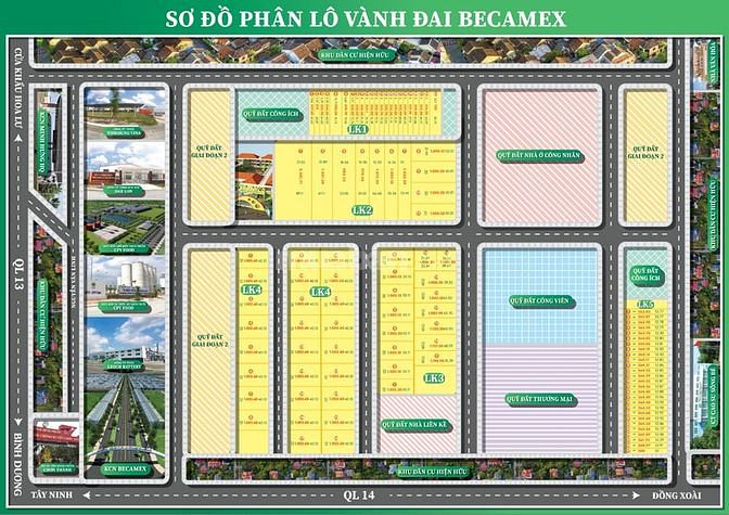 Đất nền Becamex, quốc lộ 14, 1000m2, giá 540 triệu, sổ hồng riêng 57188393 Đất nền Becamex, quốc lộ 14, 1000m2, giá 540 triệu, sổ hồng riêng