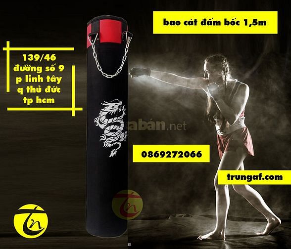 Bao cát đấm bốc 1,5m chất lượng 57581376 Bao cát đấm bốc 1,5m chất lượng