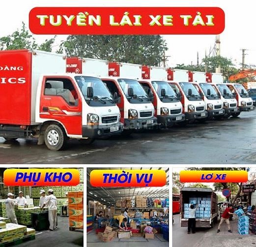 Tuyển dụng gấp tài xế lơ xe phụ kho phụ xếp hàng hóa trong kho 52521356 Tuyển dụng gấp tài xế lơ xe phụ kho phụ xếp hàng hóa trong kho