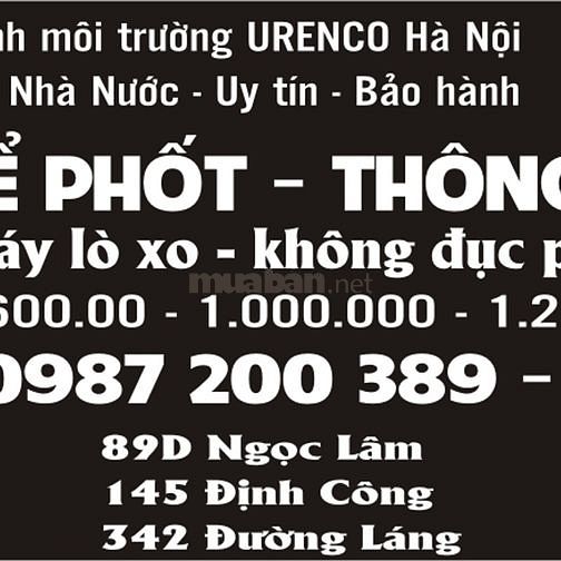 Công ty vệ sinh môi trường URENCO Hà Nội: Nhận: HÚT BỂ PHÔT- THÔNG TẮC 56624317 Công ty vệ sinh môi trường URENCO Hà Nội: Nhận: HÚT BỂ PHÔT- THÔNG TẮC