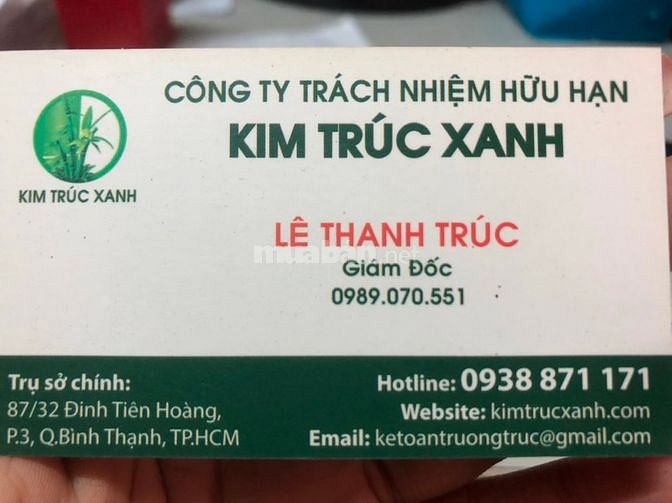 Kế toán trưởng trên 15 năm kinh nghiệm chuyên cung cấp DV về thuế 57894174 Kế toán trưởng trên 15 năm kinh nghiệm chuyên cung cấp DV về thuế