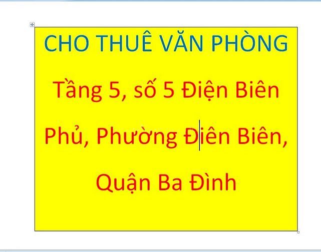 Cho thuê Văn phòng tại tầng 5, số 5 Điện Biên Phủ, Quận Ba Đình 49638360 Cho thuê Văn phòng tại tầng 5, số 5 Điện Biên Phủ, Quận Ba Đình