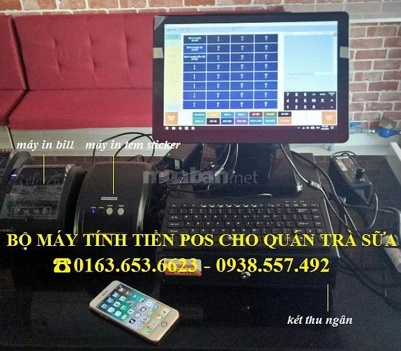 Bán máy tính tiền trọn bộ giá rẻ cho trà sữa, quán kem 51178718 Bán máy tính tiền trọn bộ giá rẻ cho trà sữa, quán kem