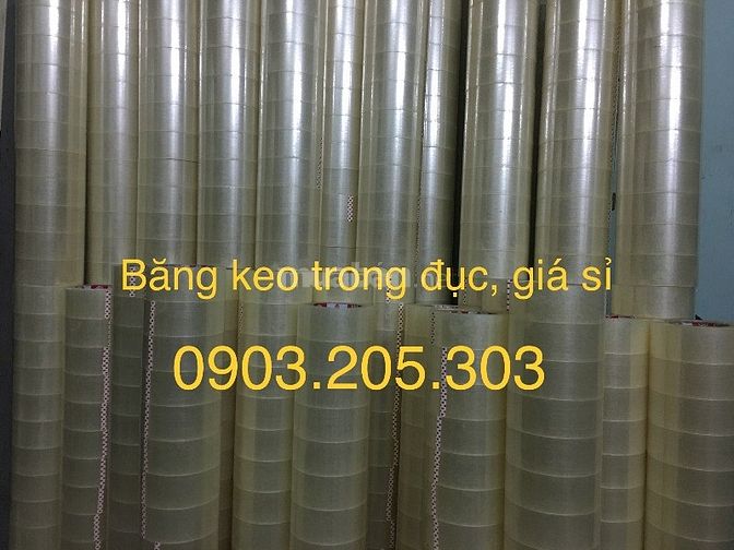 Băng keo dán thùng trong đục, giá rẻ. 52126215 Băng keo dán thùng trong đục, giá rẻ.