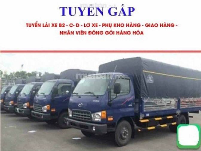 Cần lao động phụ kho tài xế lơ xe bốc xếp hàng hoá 52386211 Cần lao động phụ kho tài xế lơ xe bốc xếp hàng hoá