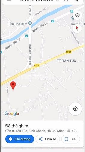 Cần bán đất 3.000m2 kênh B thị trấn Tân Túc. Giá 1.7tr/m2 52506783 Cần bán đất 3.000m2 kênh B thị trấn Tân Túc. Giá 1.7tr/m2