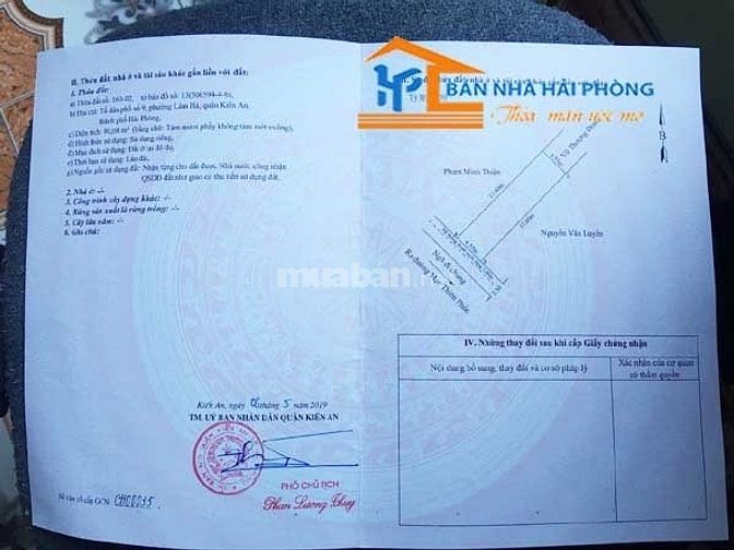Chuyển nhượng lô đất trong ngõ 32 Mạc Thiên Phúc, Kiến An, Hải Phòng 52608666 Chuyển nhượng lô đất trong ngõ 32 Mạc Thiên Phúc, Kiến An, Hải Phòng