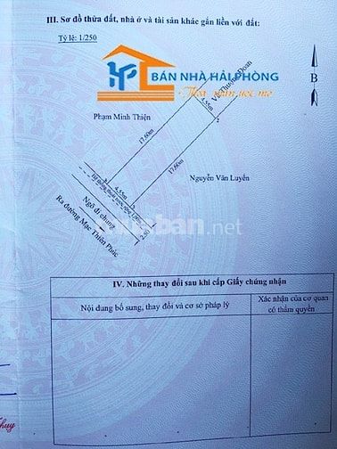 Chuyển nhượng lô đất trong ngõ 32 Mạc Thiên Phúc, Kiến An, Hải Phòng 52608666 Chuyển nhượng lô đất trong ngõ 32 Mạc Thiên Phúc, Kiến An, Hải Phòng