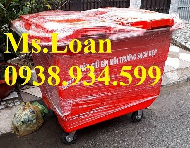 Xe thu gom rác 1000 lít 3 bánh xe,thùng rác 660 lít, xe đẩy rác 660l 52975825 Xe thu gom rác 1000 lít 3 bánh xe,thùng rác 660 lít, xe đẩy rác 660l