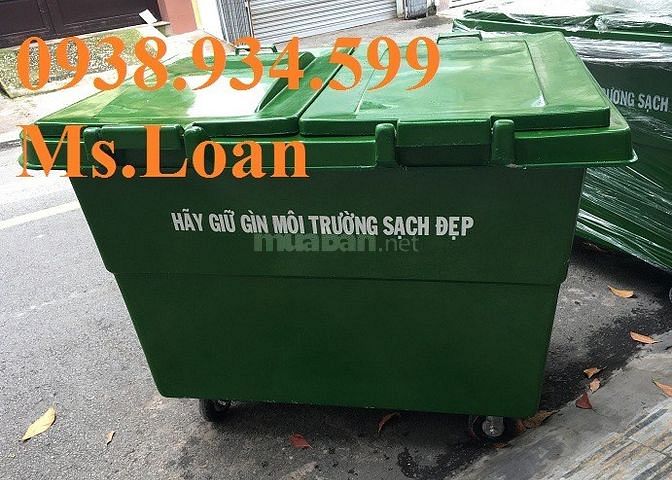 Xe thu gom rác 1000 lít 3 bánh xe,thùng rác 660 lít, xe đẩy rác 660l 52975825 Xe thu gom rác 1000 lít 3 bánh xe,thùng rác 660 lít, xe đẩy rác 660l