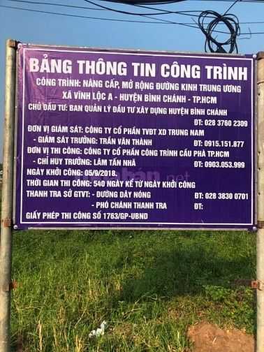 Bán đất vĩnh lộc b, sổ hồng, 2 mặt tiền, giá chỉ 500tr 53113249 Bán đất vĩnh lộc b, sổ hồng, 2 mặt tiền, giá chỉ 500tr