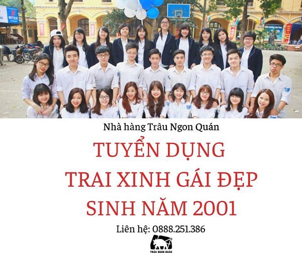 Tuyển dụng nhân viên sinh năm 2001 53519984 Tuyển dụng nhân viên sinh năm 2001