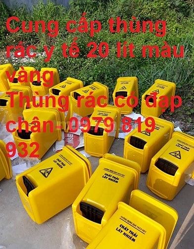 Thùng rác 20 lít, Thùng rác đạp chân đựng rác lây nhiễm 53541973 Thùng rác 20 lít, Thùng rác đạp chân đựng rác lây nhiễm
