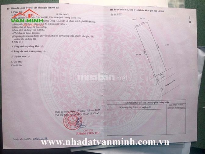 Chuyển nhượng thửa đất khu nhà ICC Quán Mau, Lê Chân, 53557840 Chuyển nhượng thửa đất khu nhà ICC Quán Mau, Lê Chân,