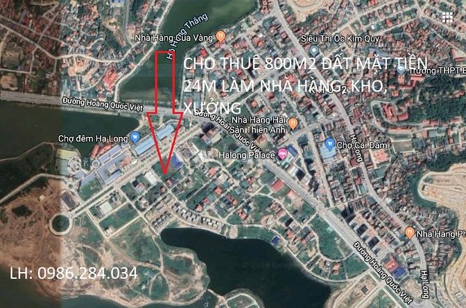 Cho thuê 800m2 đất làm nhà hàng, salon oto ngay trung tâm Bãi Cháy 53681892 Cho thuê 800m2 đất làm nhà hàng, salon oto ngay trung tâm Bãi Cháy