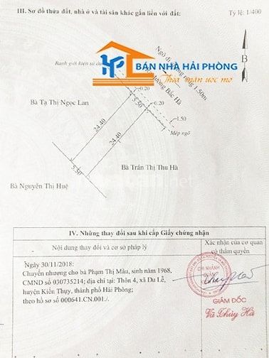 Chuyển nhượng lô đất tại Phù Liễn, Kiến An, Hải Phòng 53931411 Chuyển nhượng lô đất tại Phù Liễn, Kiến An, Hải Phòng