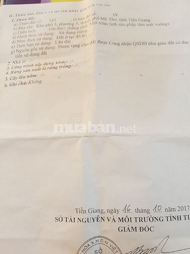 Đất 2 mặt tiền Phường 5, Tp Mỹ Tho 54033676 Đất 2 mặt tiền Phường 5, Tp Mỹ Tho