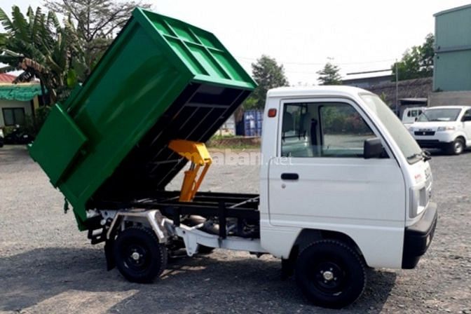 Suzuzu truck chở rác tải 400kg xe công tác xanh 54395109 Suzuzu truck chở rác tải 400kg xe công tác xanh