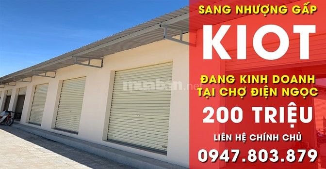 Sang nhượng mặt bằng kiot chợ giá rẻ 54414254 Sang nhượng mặt bằng kiot chợ giá rẻ