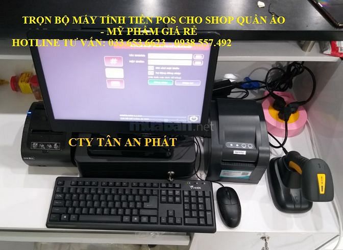 Bán bộ máy tính tiền Pos cho shop quần áo, mỹ phẩm giá rẻ 54550062 Bán bộ máy tính tiền Pos cho shop quần áo, mỹ phẩm giá rẻ