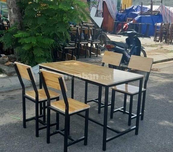 Bộ bàn 60*90cm và ghế 38*38cm từ gỗ ghép cao su 54598265 Bộ bàn 60*90cm và ghế 38*38cm từ gỗ ghép cao su