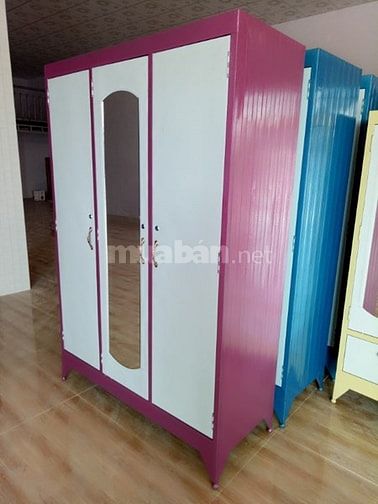 Tủ quần áo 3 cửa chất liệu tôn khung sắt 54791012 Tủ quần áo 3 cửa chất liệu tôn khung sắt