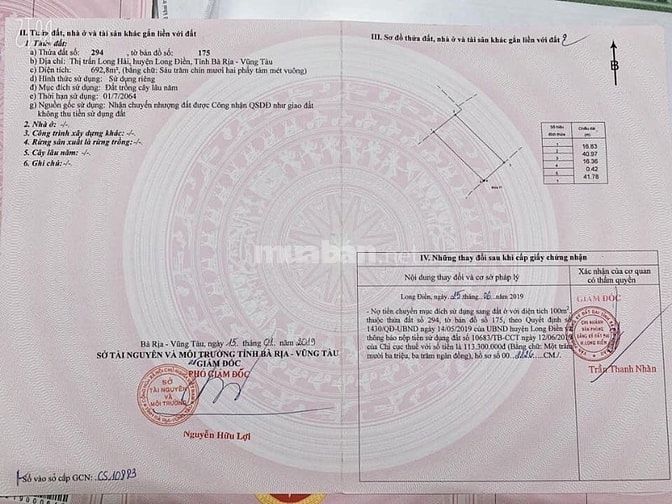 Đất TT Long Hải- Bà Rịa - Vũng Tàu Giá Chỉ 3tr5/m2 54830294 Đất TT Long Hải- Bà Rịa - Vũng Tàu Giá Chỉ 3tr5/m2