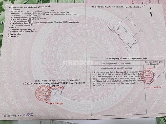 Đất TT Long Hải- Bà Rịa - Vũng Tàu Giá Chỉ 3tr5/m2 54830294 Đất TT Long Hải- Bà Rịa - Vũng Tàu Giá Chỉ 3tr5/m2