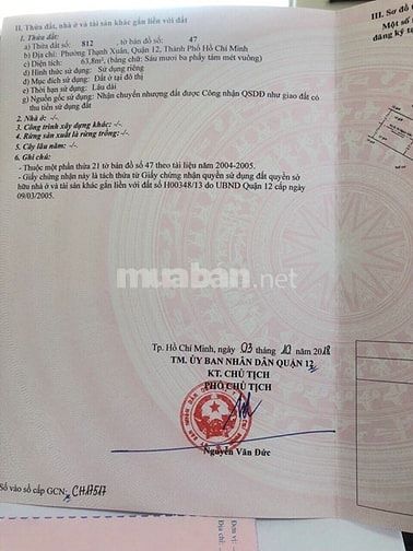 Bán Đất Sổ Riêng. Tô Ngọc Vân. QL1A Vào 1.km DT: 4.2 x 19m2. 54925652 Bán Đất Sổ Riêng. Tô Ngọc Vân. QL1A Vào 1.km DT: 4.2 x 19m2.