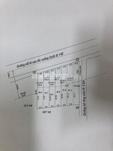 Cần tiền muốn bán lại 6 lô đất ở, mặt tiền đường 14e 55008926 Cần tiền muốn bán lại 6 lô đất ở, mặt tiền đường 14e