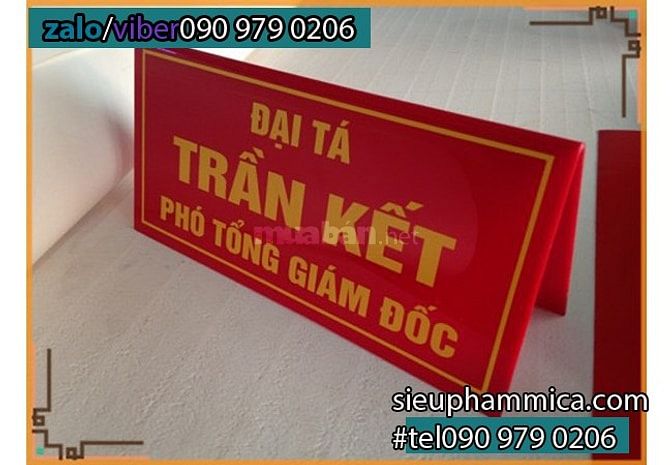 Gia công biển chức danh lấy nhanh 55162804 Gia công biển chức danh lấy nhanh