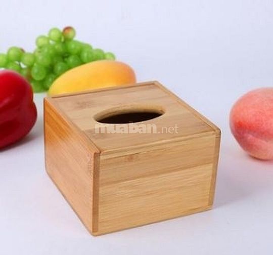 Hộp đựng khăn giấy ăn cao cấp bằng tre