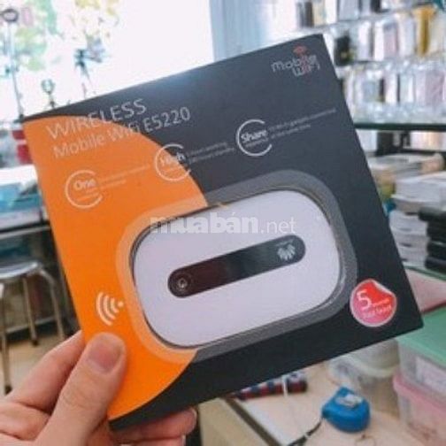 Router Wifi di động Mobile E5220 chuẩn 4G tốc độ cao 55296808 Router Wifi di động Mobile E5220 chuẩn 4G tốc độ cao