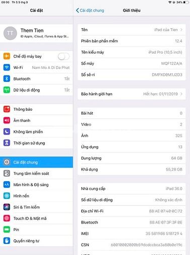 Bán Ipad pro 10.5, còn bảo hành 55278095 Bán Ipad pro 10.5, còn bảo hành