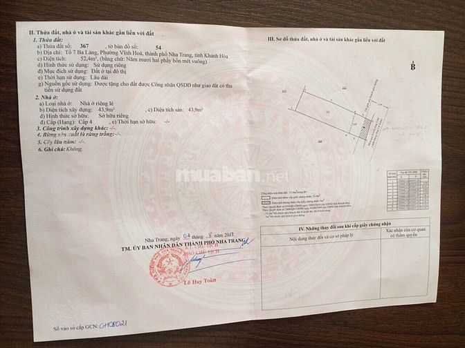 Bán Đất tổ 7 Ba Làng, P.Vĩnh Hòa, TP.Nha Trang, Tỉnh Khánh Hòa 55310186 Bán Đất tổ 7 Ba Làng, P.Vĩnh Hòa, TP.Nha Trang, Tỉnh Khánh Hòa