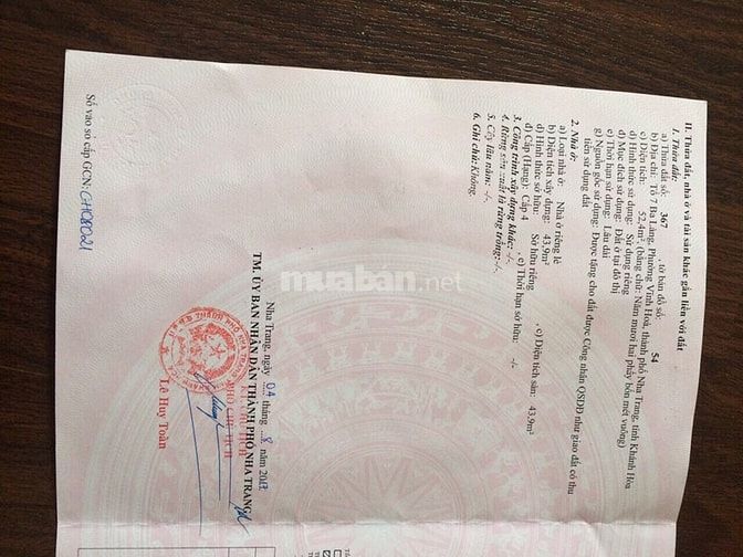Bán Đất tổ 7 Ba Làng, P.Vĩnh Hòa, TP.Nha Trang, Tỉnh Khánh Hòa 55310186 Bán Đất tổ 7 Ba Làng, P.Vĩnh Hòa, TP.Nha Trang, Tỉnh Khánh Hòa